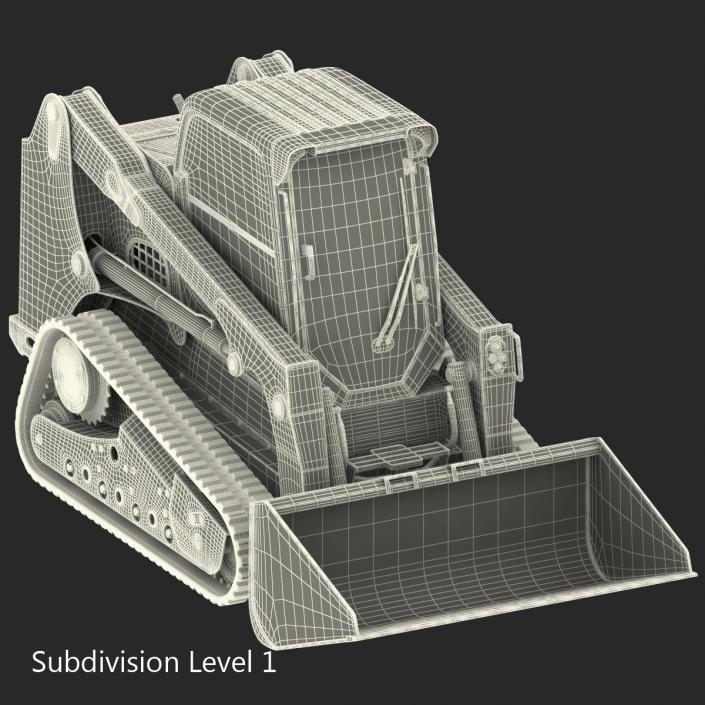 Bobcat Compact Tracked Front Loader Rigged 2 3D model