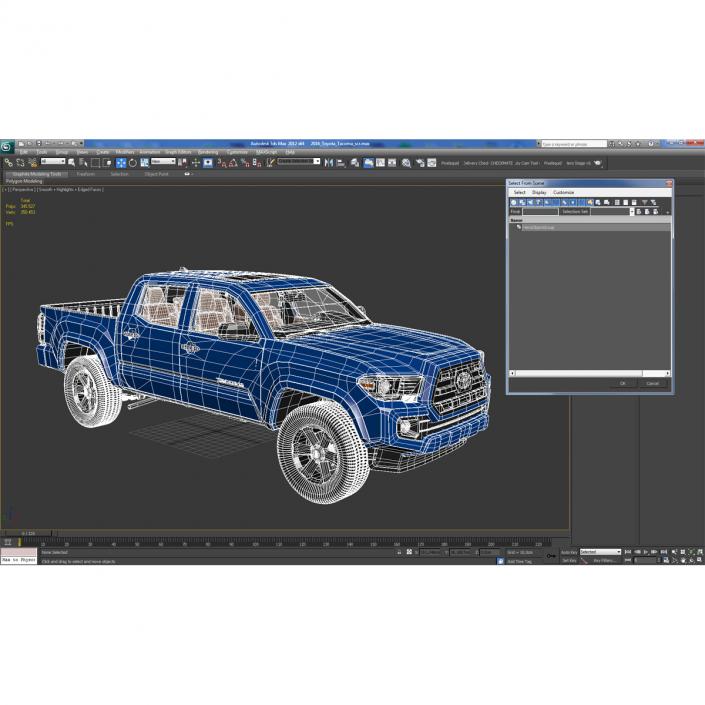 3D Toyota Tacoma 2016 model