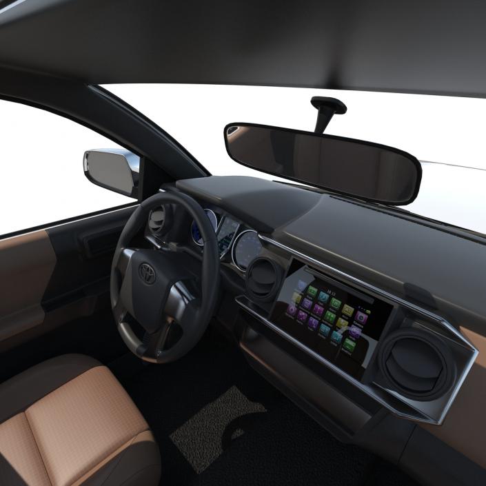 Toyota Tacoma 2016 Simple Interior 3D model