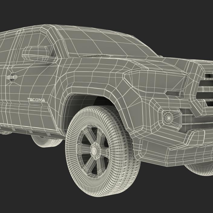 Toyota Tacoma 2016 Simple Interior 3D model