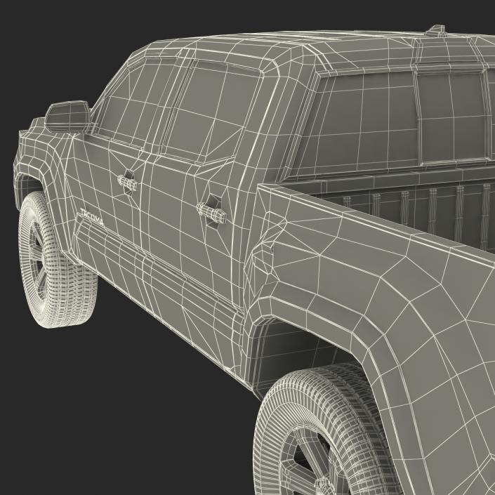 Toyota Tacoma 2016 Simple Interior 3D model