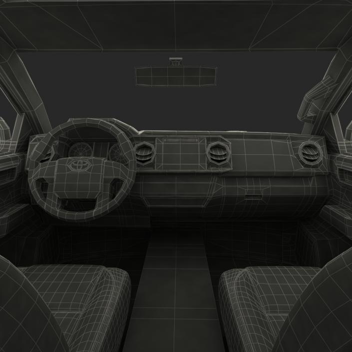 Toyota Tacoma 2016 Simple Interior 3D model