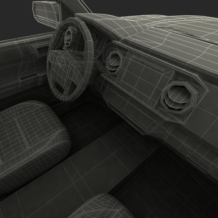 Toyota Tacoma 2016 Simple Interior 3D model