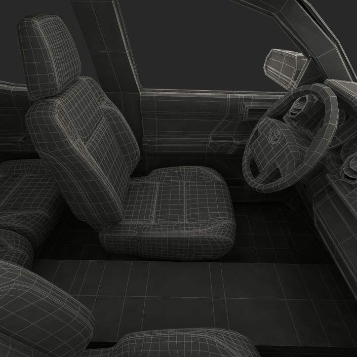 Toyota Tacoma 2016 Simple Interior 3D model