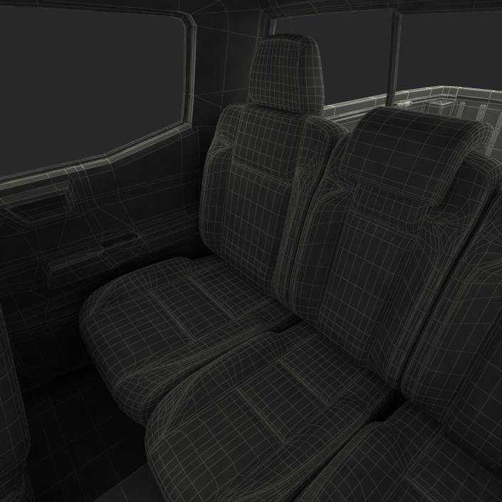 Toyota Tacoma 2016 Simple Interior 3D model