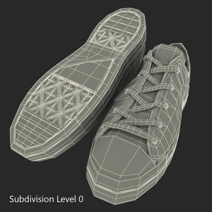 3D Sneakers Blue model