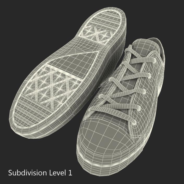 3D Sneakers Blue model