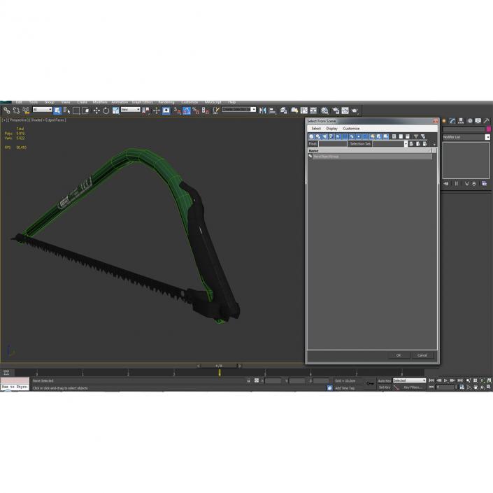 Bow Saw 3D model