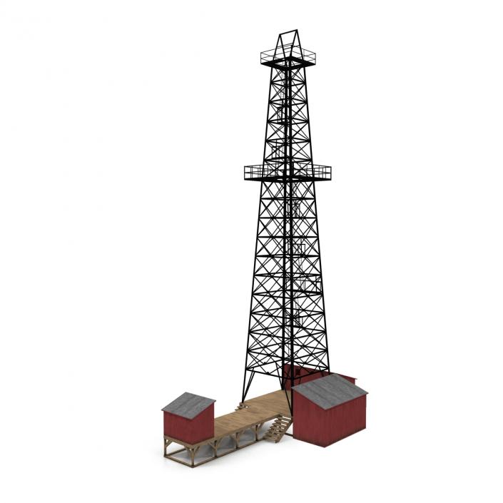 3D Oil Derrick 2 model