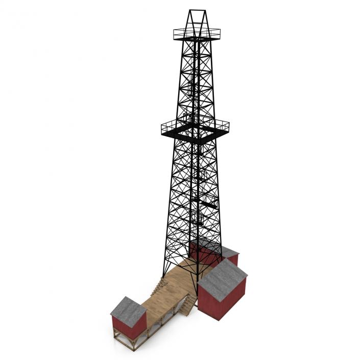 3D Oil Derrick 2 model