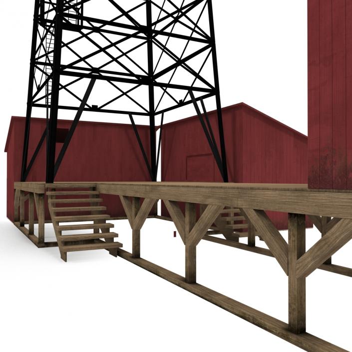 3D Oil Derrick 2 model