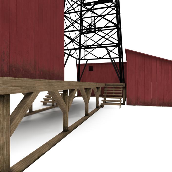 3D Oil Derrick 2 model