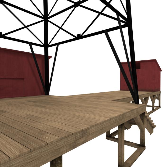 3D Oil Derrick 2 model