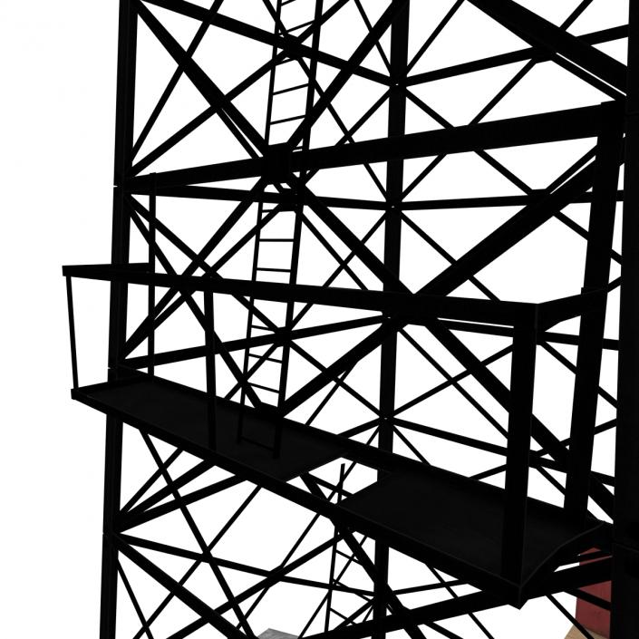 3D Oil Derrick 2 model