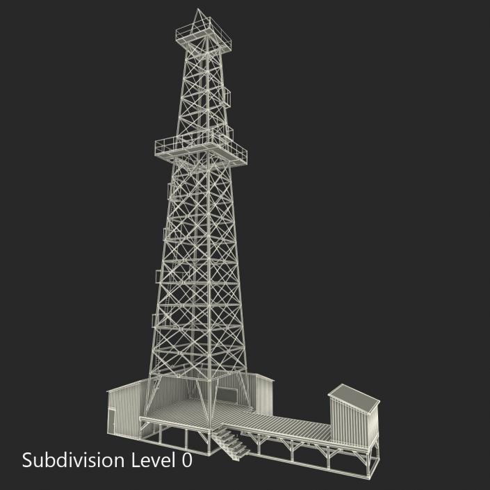 3D Oil Derrick 2 model