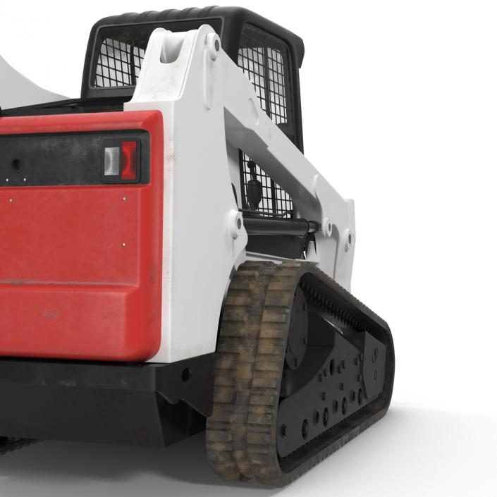 Compact Tracked Loader With Brush Saw 3D