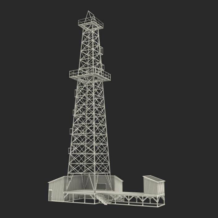 3D Oil Derrick 2 model