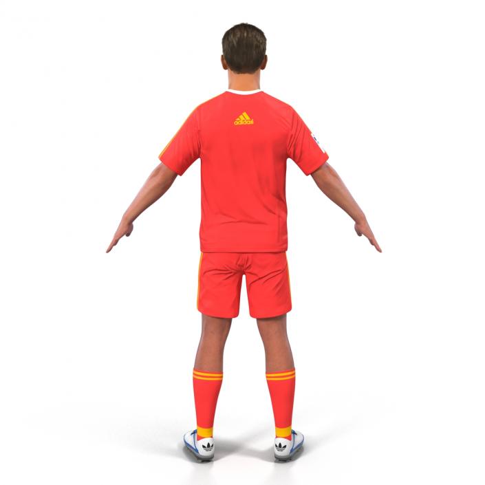 Soccer Player Bayern Rigged 2 3D model