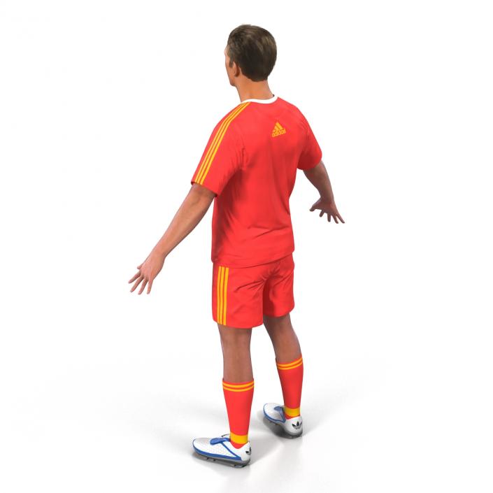 Soccer Player Bayern Rigged 2 3D model