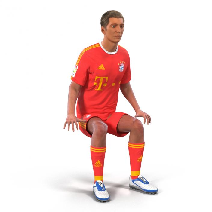 Soccer Player Bayern Rigged 2 3D model