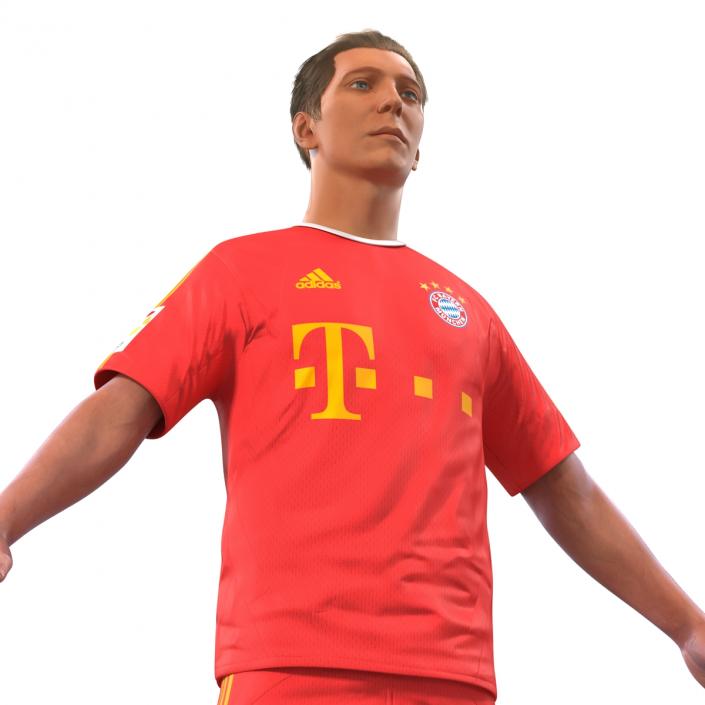 Soccer Player Bayern Rigged 2 3D model