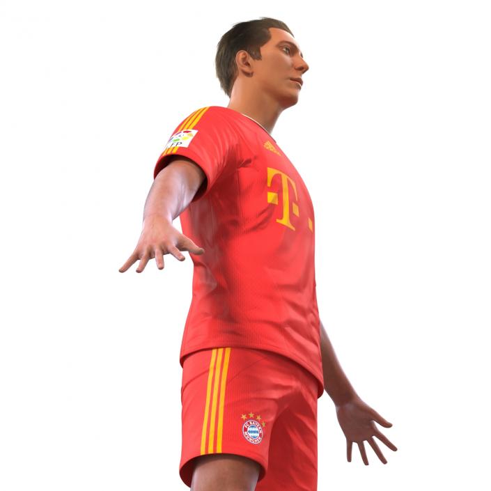 Soccer Player Bayern Rigged 2 3D model