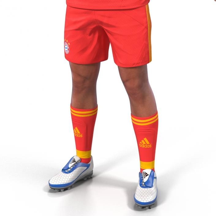 Soccer Player Bayern Rigged 2 3D model