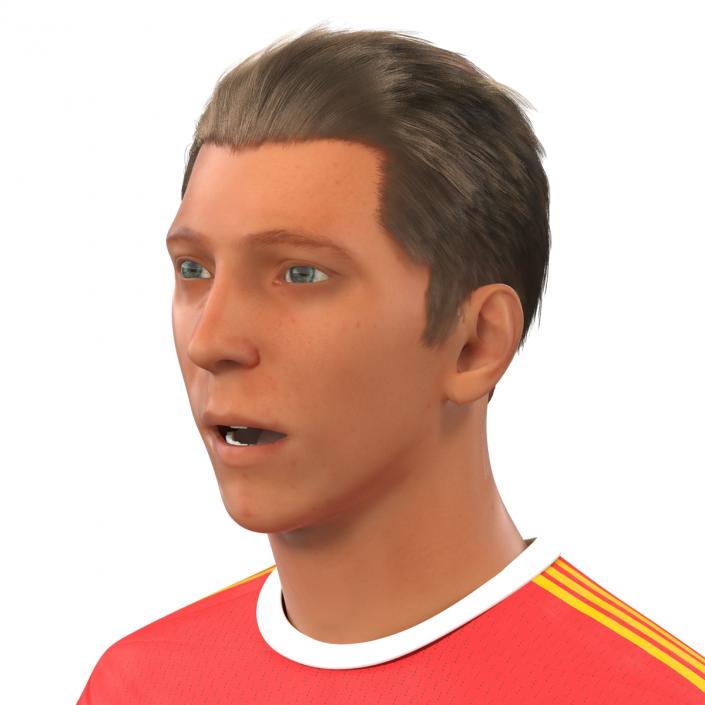 Soccer Player Bayern Rigged 2 3D model