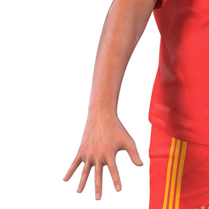 Soccer Player Bayern Rigged 2 3D model