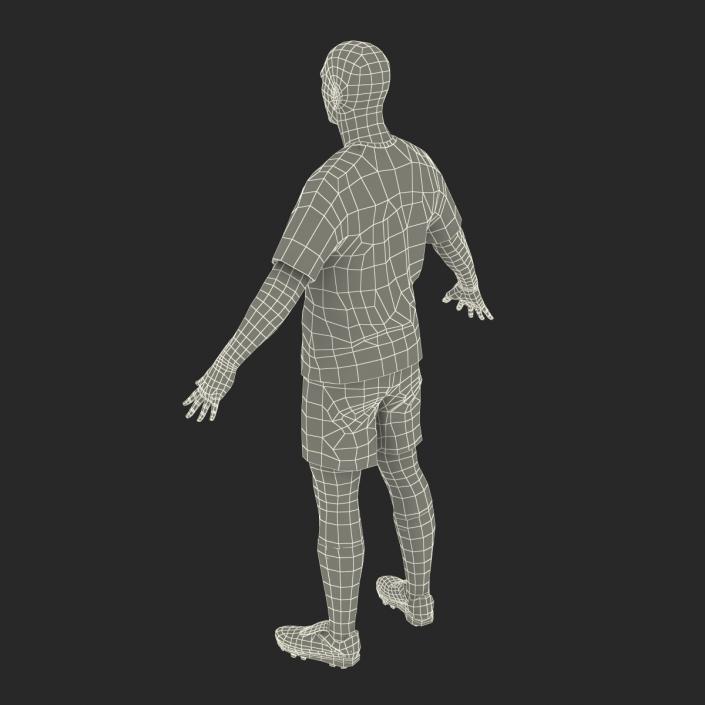 Soccer Player Bayern Rigged 2 3D model