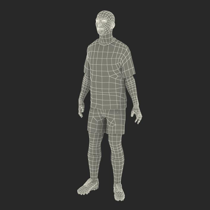 Soccer Player Bayern Rigged 2 3D model