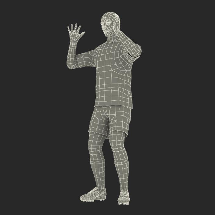 Soccer Player Bayern Rigged 2 3D model