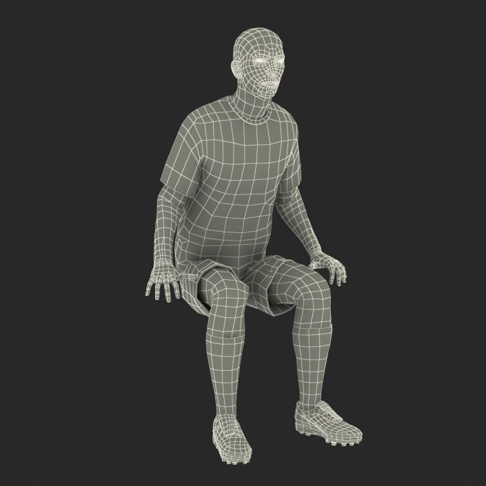 Soccer Player Bayern Rigged 2 3D model