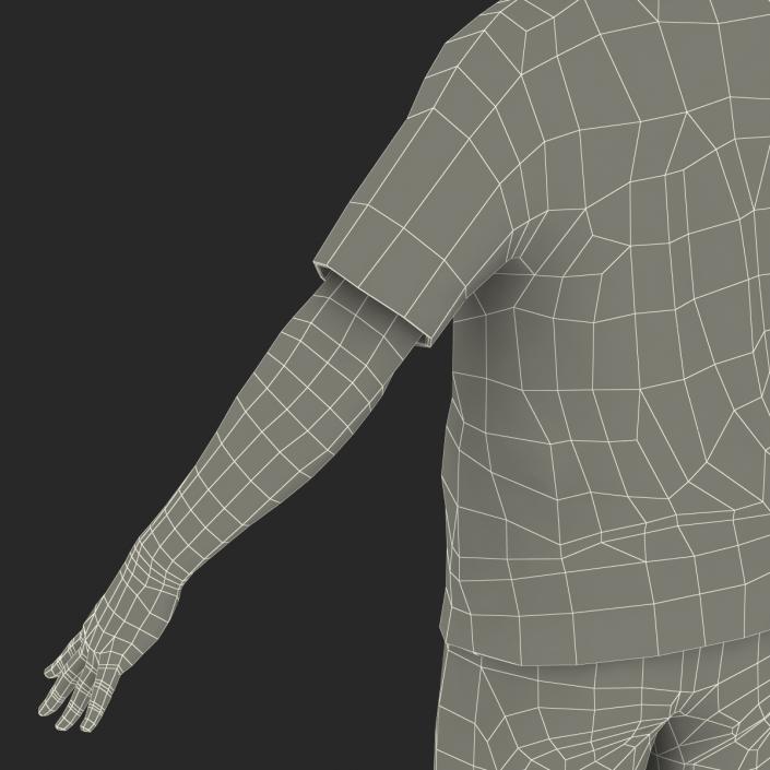 Soccer Player Bayern Rigged 2 3D model