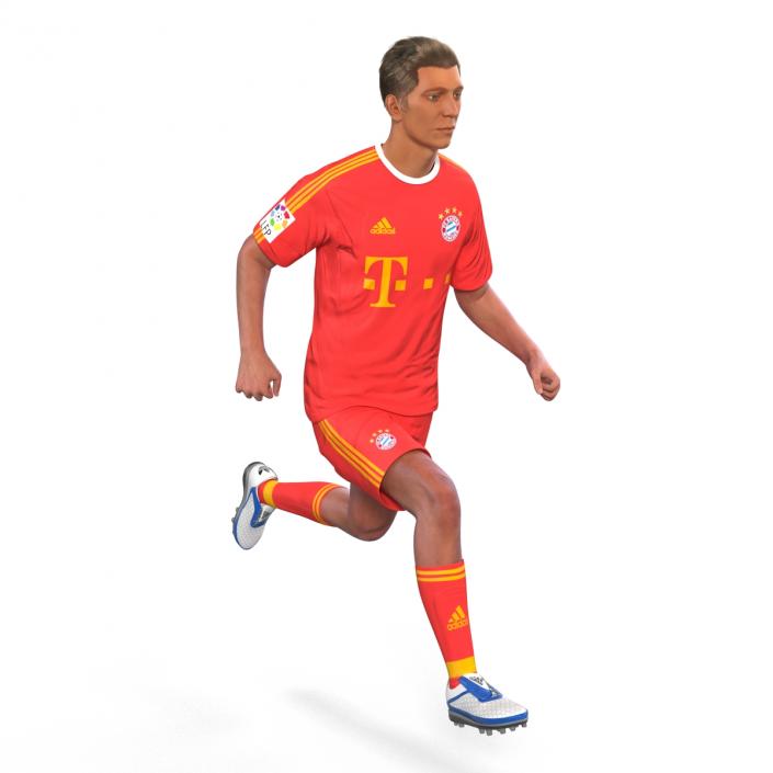 Soccer Player Bayern Rigged 3D