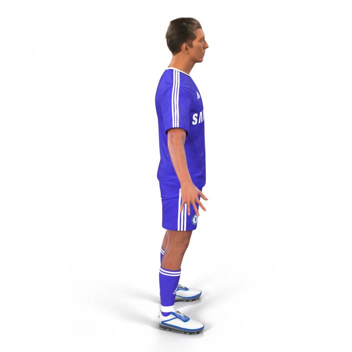 3D Soccer Player Chelsea Rigged model