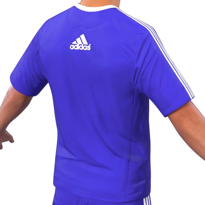 3D Soccer Player Chelsea Rigged model