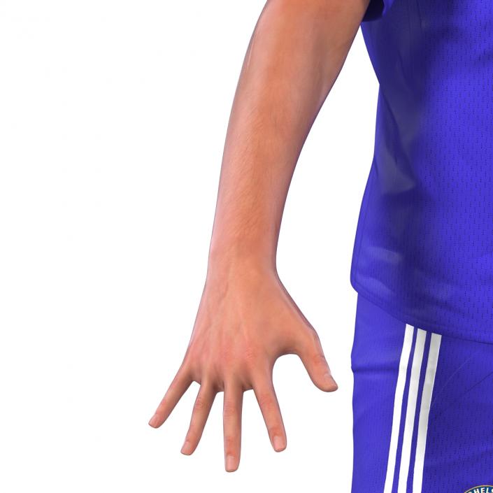 3D Soccer Player Chelsea Rigged model