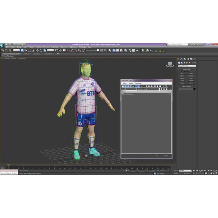 Soccer Player Dynamo Rigged 3D