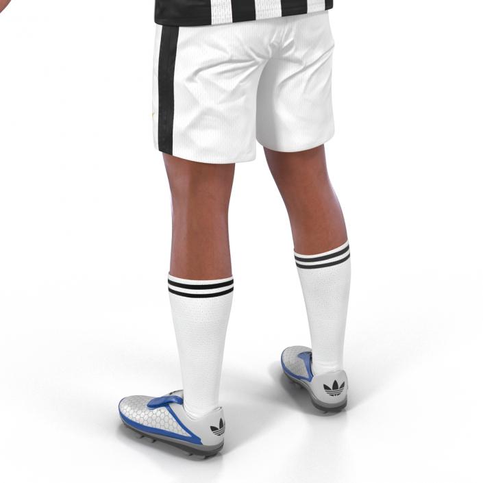 3D Soccer Player Juventus Rigged 2