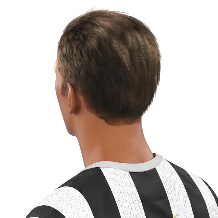 3D Soccer Player Juventus Rigged 2