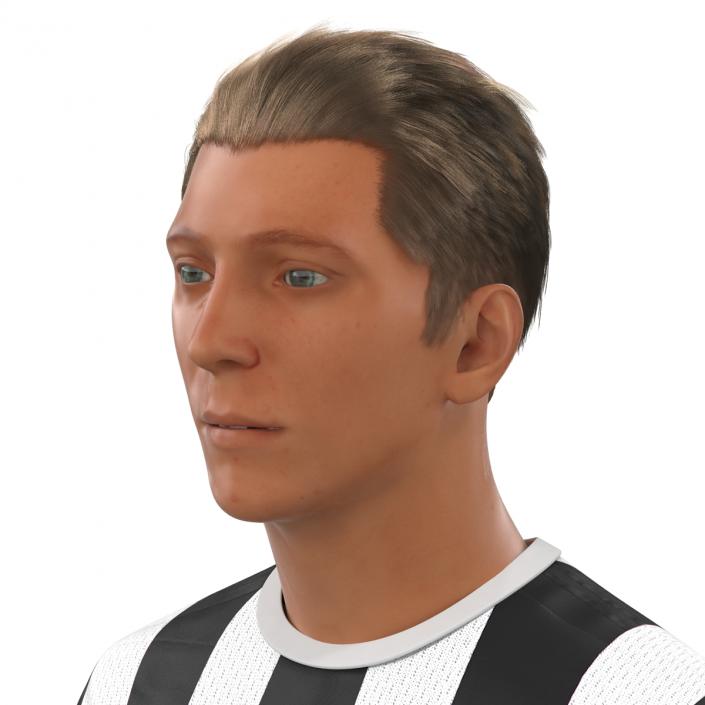 Soccer Player Juventus Rigged 3D model