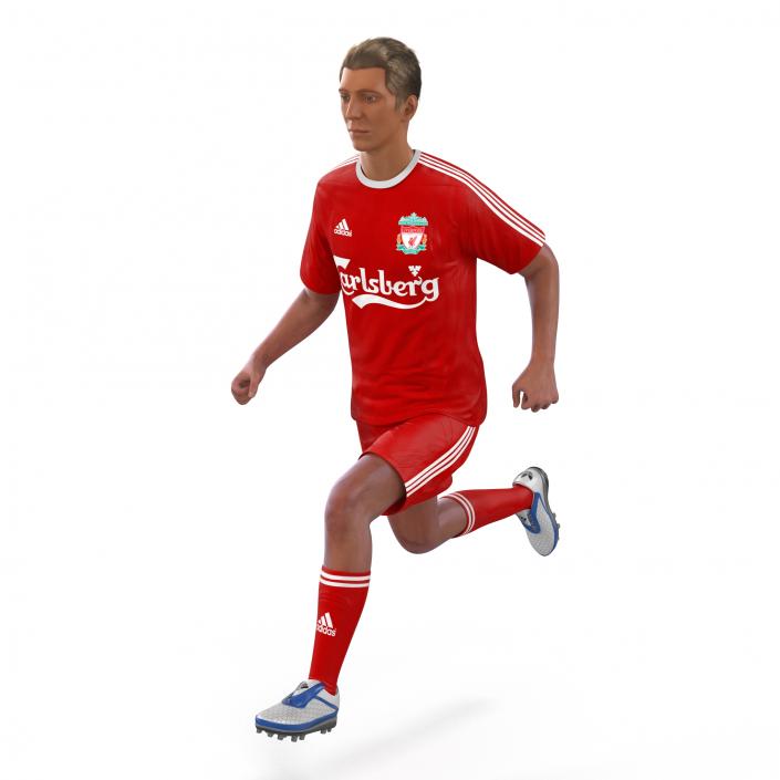 Soccer Player Liverpool Rigged 2 3D