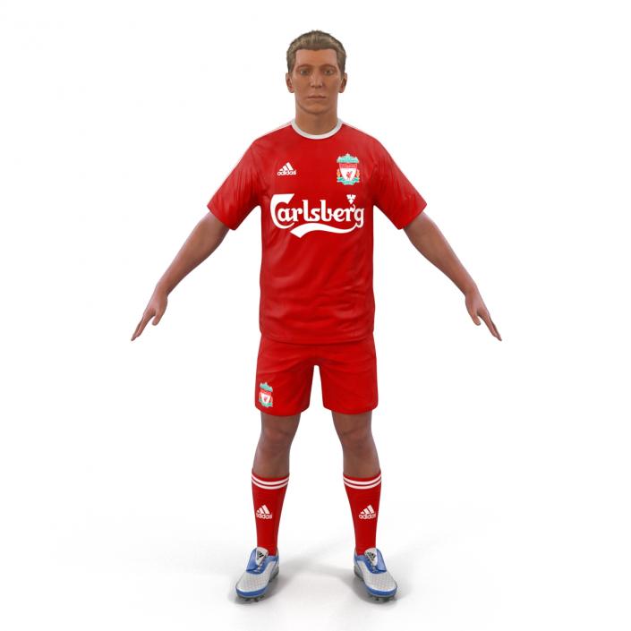 Soccer Player Liverpool Rigged 2 3D