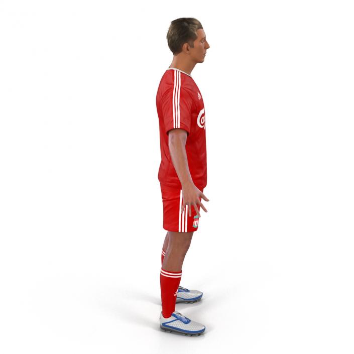 Soccer Player Liverpool Rigged 2 3D