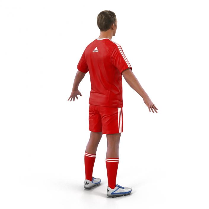 Soccer Player Liverpool Rigged 2 3D