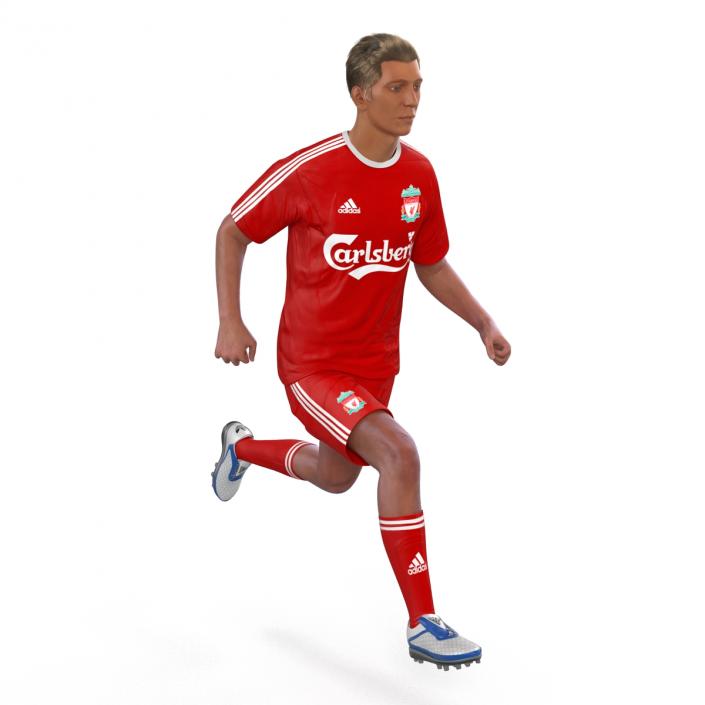 Soccer Player Liverpool Rigged 2 3D