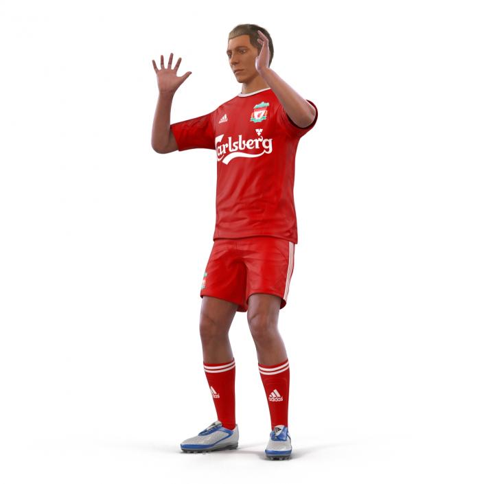 Soccer Player Liverpool Rigged 2 3D