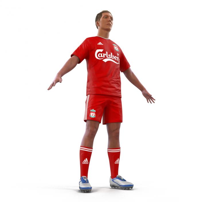 Soccer Player Liverpool Rigged 2 3D