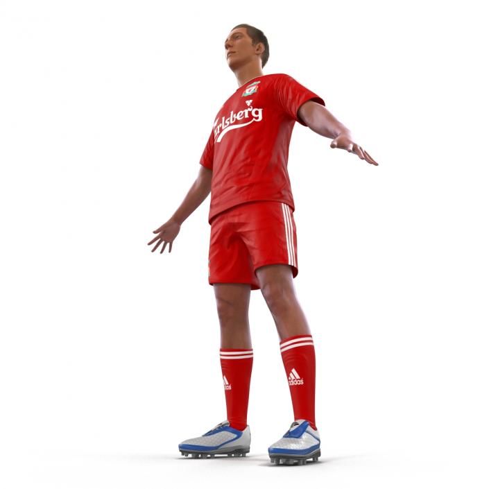 Soccer Player Liverpool Rigged 2 3D